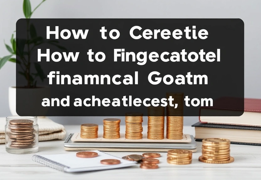 Representação visual: How to Create Financial Goals and Actually Achieve Them