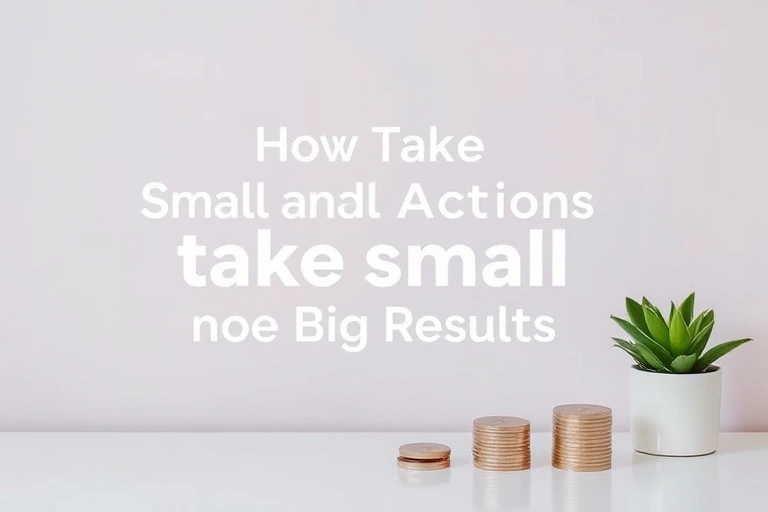 Conceitos visuais relacionados a How to Take Small Financial Actions That Lead to Big Results